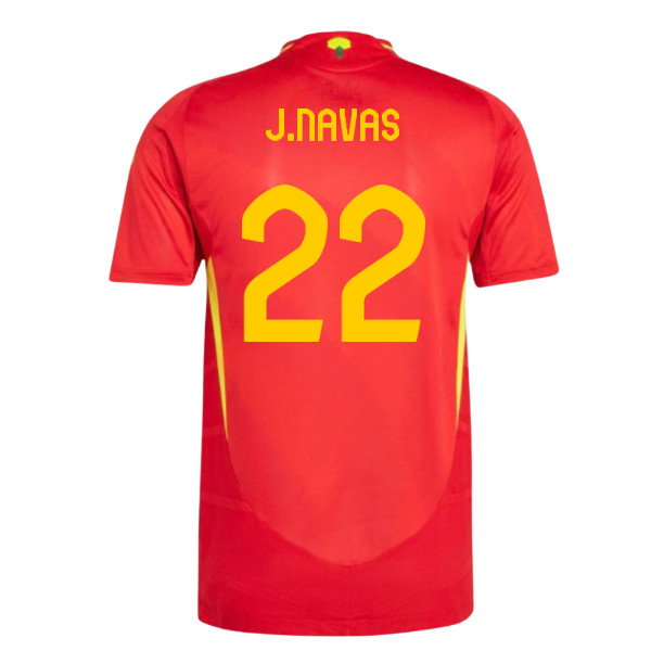 2024-2025 Spain Authentic Home Shirt (J.Navas 22)-PitchVibe Kits